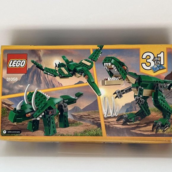 LEGO Creator Mighty Dinosaurs Toy, 3 in 1 Model, T. rex, New in Box #31058 - Picture 1 of 9